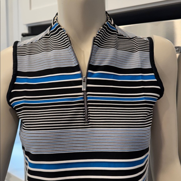 Tail Women's Cindy Sleeveless Golf Top
Striped Sleeveless Top - Blue and Black S - Picture 2 of 9